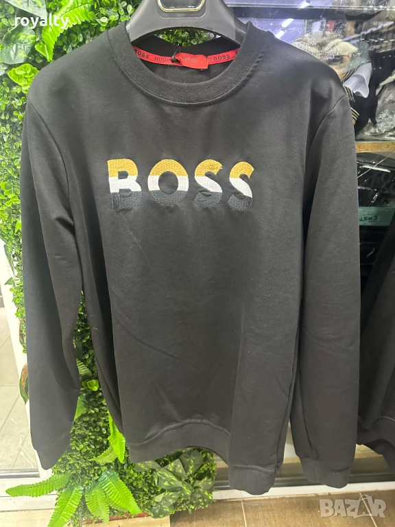 Hugo Boss Мъжка Черна Блуза , снимка 1