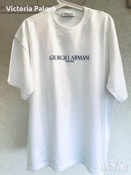 Бяла тениска GIORGIO ARMANI vintage, снимка 1