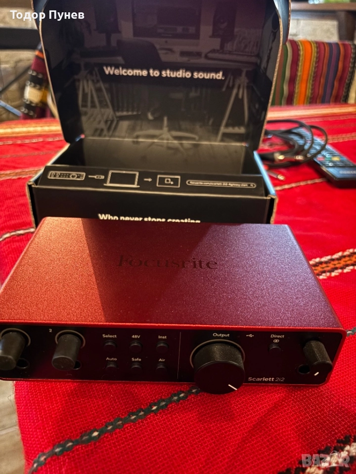 Чисто  нов аудио интерфейс! Focusrite Scarlett 2i2 4gen, снимка 1
