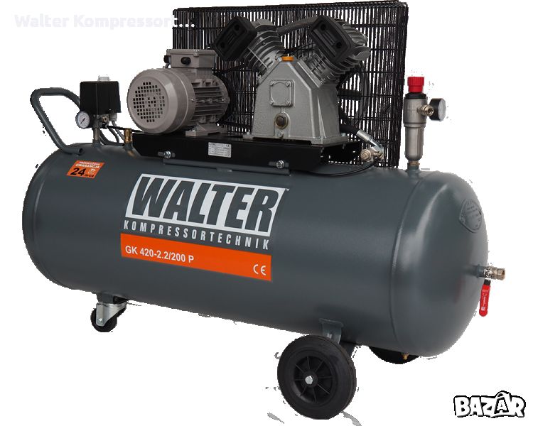 Въздушен компресор WALTER GK 420-2,2/200 P, снимка 1