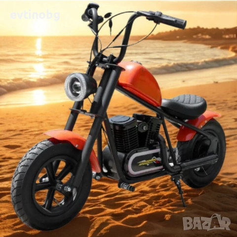 Електрически детски мотоциклет – Ретро стил и модерна технология, снимка 5 - Електрически играчки - 53912430