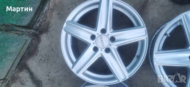 Алуминиеви джантиъс DEZENT 17 5Х112 ET 30 8j, снимка 3 - Гуми и джанти - 52891996