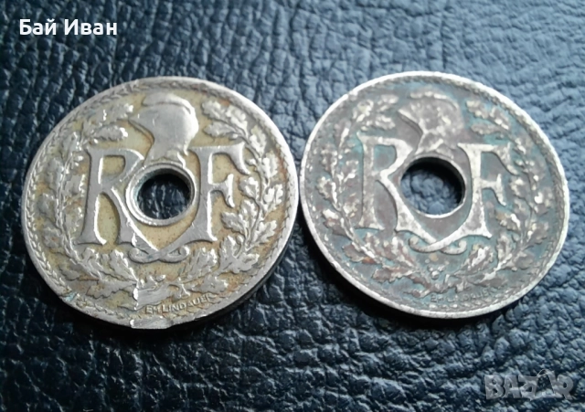 Стара монета 10 сантима 1926 г. и 1929 г.Франция - топ !, снимка 9 - Нумизматика и бонистика - 42201842