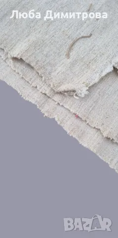 Автентичен ленен плат, снимка 3 - Антикварни и старинни предмети - 49971616