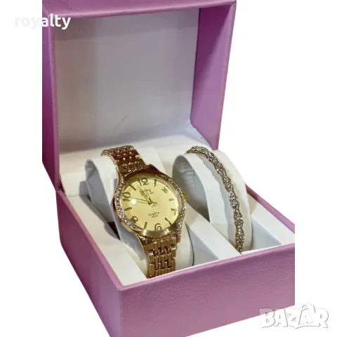 Луксозен дамски часовник с елегантна гривна – стил и изящество в една кутия, снимка 4 - Подаръци за жени - 49173573