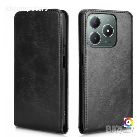 Realme Note 60 Flip2 Кожен Калъф и Скрийн Протектор