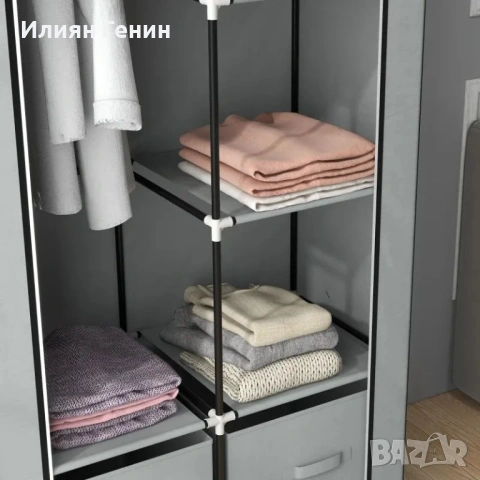 Гардероб HOMCOM с плат, снимка 3 - Гардероби - 54095682