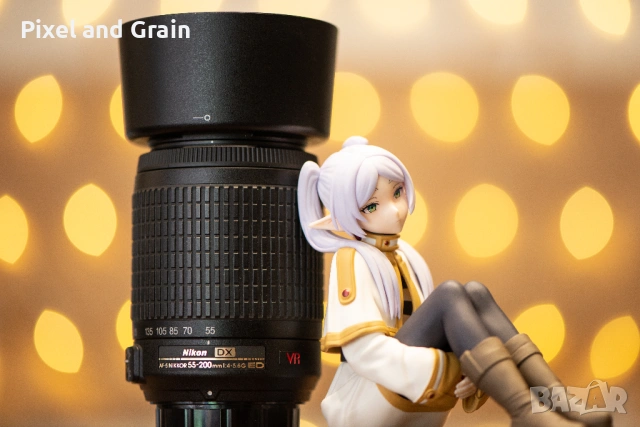 Nikon AF-S 55-200mm f/4-5.6G ED VR обектив Никон, снимка 3 - Обективи и филтри - 53671254