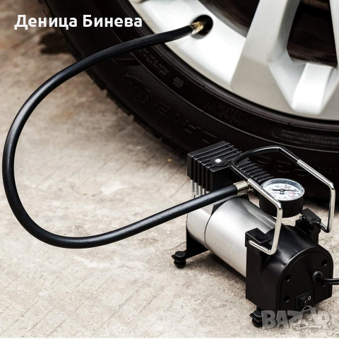 Компресор за въздух с метален корпус и 150 вата мощност, снимка 2 - Аксесоари и консумативи - 53057396