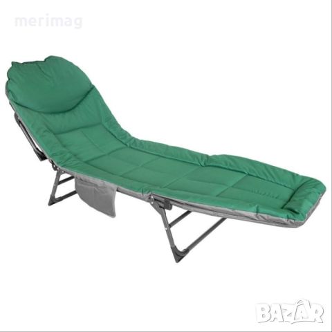Сгъваемо походно легло тип Шезлонг 190см, снимка 1 - Градински мебели, декорация  - 45450094