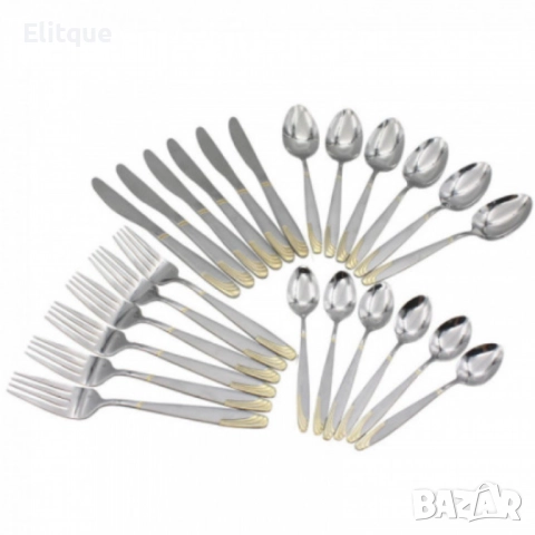 Прибори 30ч. Bohmann, кутия, 18/10 s/s, неръждаема стомана, снимка 5 - Други - 52818707