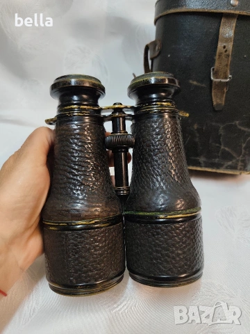 Рядък бинокъл (периода на Първата световна война)  Colmont Paris Jumelle Nationale, снимка 3 - Антикварни и старинни предмети - 54112419