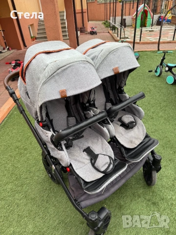 Количка за близнаци, снимка 2 - Детски колички - 53826028