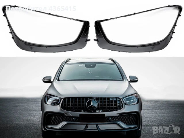 Стъкла за фарове на Mercedes GLC-Class X253 Facelift (2019-2022) 