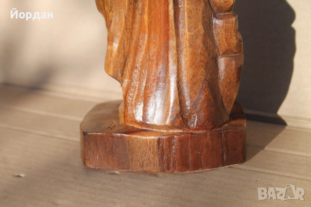 Дървена фигура  Мадона с Младенеца , снимка 12 - Антикварни и старинни предмети - 54149802