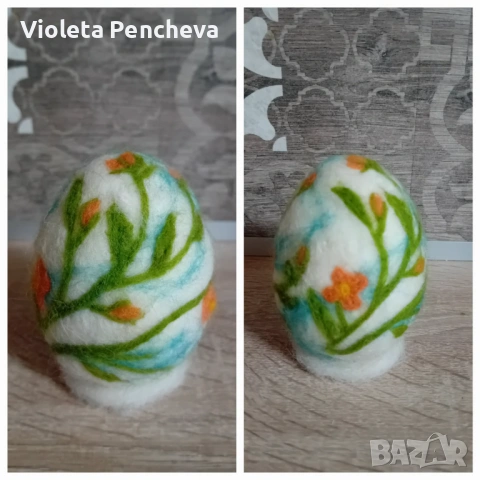 Декоративни великденски яйца с техника иглонабиване , снимка 2 - Други - 53750185
