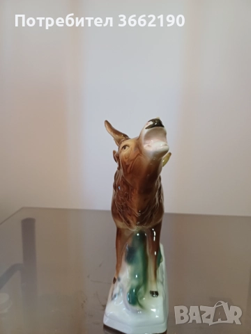 Старинен порцеланов елен, снимка 2 - Декорация за дома - 52498156