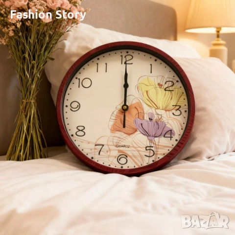 Стенен часовник Ø 25 см – стилен подарък за дом, уют и организация, снимка 3 - Декорация за дома - 52631646