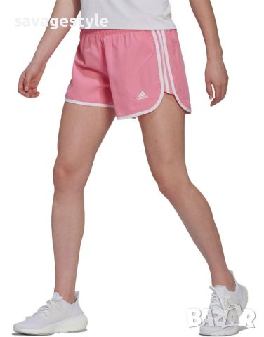 Дамски къси панталони ADIDAS Marathon 20 Shorts Pink/White, снимка 1 - Къси панталони и бермуди - 46423699