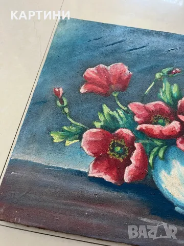 Майсторска картина - Натюрморт 1968 г., снимка 4 - Картини - 50095053