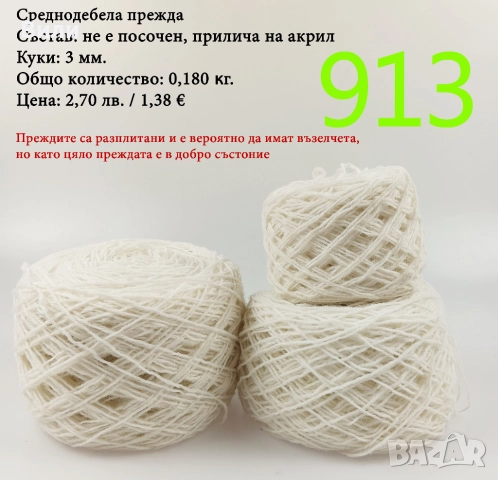 Евтини прежди в малки количества - нови и остатъци , снимка 5 - Други - 52042496