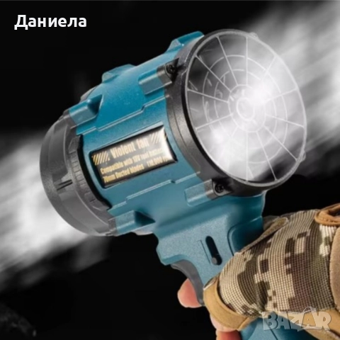 Акумулаторна турбо духалка 36V – Мощен въздушен пистолет с 2 батерии 8Ah и куфар, снимка 2 - Други инструменти - 52751519