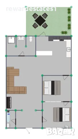 Трирстаен апартамент за продажба в Центъра, снимка 14 - Aпартаменти - 46992706