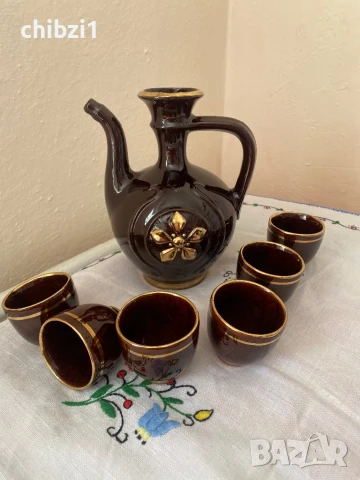 Керамичен сервиз за ракия, снимка 2 - Сервизи - 50762001