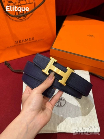 колани от естествена кожа в кутия hermes 