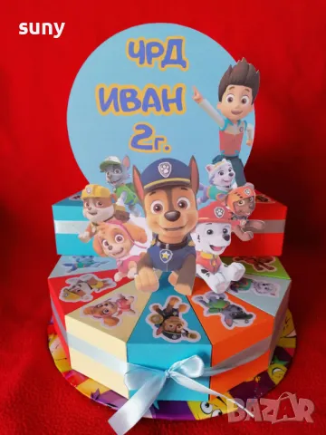 Картонена торта Пес патрул, снимка 4 - Други - 49668273