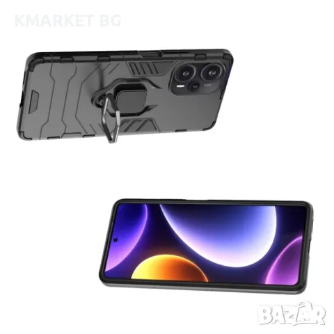 Xiaomi Redmi Note 12 Turbo Удароустойчив Ring Holder Калъф и Протектор, снимка 5 - Калъфи, кейсове - 48096152