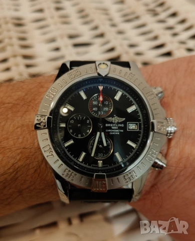Breitling Super Avenger в перфектно състояние, снимка 2 - Мъжки - 53057067