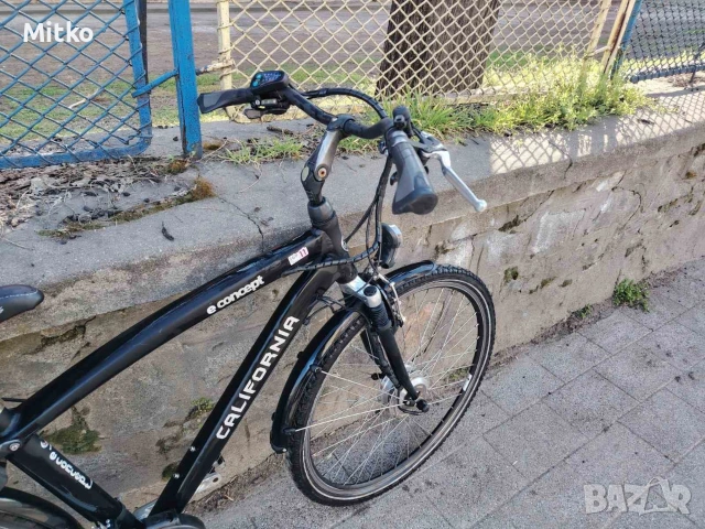 28 цола електрически алуминиев велосипед с 7 скорости усилени капли амортисьори предни като нов , снимка 5 - Велосипеди - 53864928