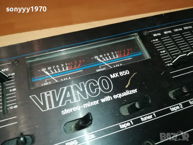 VIVANCO MX850-MIXER & EQUALIZER-ВНОС GERMANY 1108241204, снимка 6 - Ресийвъри, усилватели, смесителни пултове - 46872240