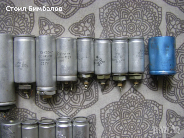 Електролитни кондензатори 3мкФ до 400мкФ, снимка 3 - Друга електроника - 42328913