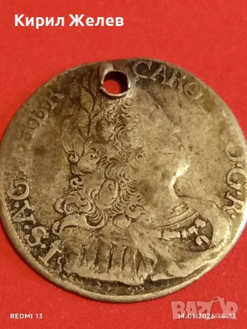 Сребърна монета 6 кройцера 1724г. Карл шести Австрия за КОЛЕКЦИЯ 53001, снимка 8 - Нумизматика и бонистика - 53097531