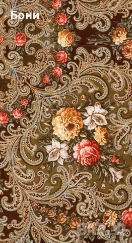 Павлово-Посадски дизайнерски шал, снимка 2 - Шалове - 52569073