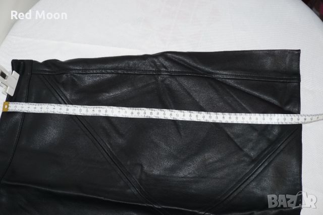 Кожена пола Zara Basic Collcetion от изкуствена кожа Размер L, снимка 8 - Поли - 45383080