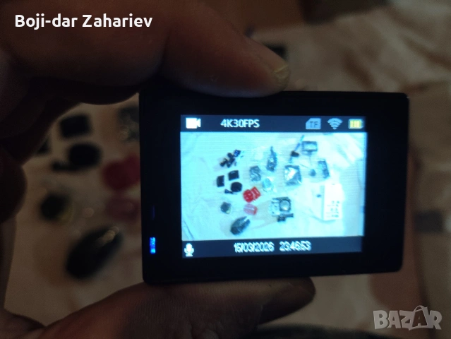4K Екшън камера Ausek AT-Q1 с Wi-Fi + 32GB карта и Пълен комплект аксесоари, снимка 3 - Камери - 53851874