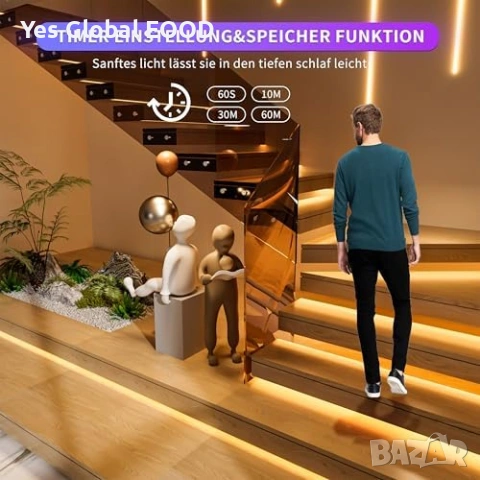 OULARA COB LED лента 10 м 24V 2700K с дистанционно, снимка 6 - Лед осветление - 53338427