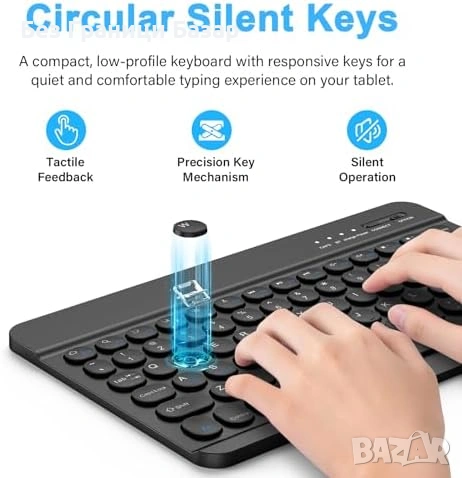Нова Bluetooth клавиатура за iPad 10/11 Gen таблет Type-C презареждаема, снимка 4 - Клавиатури и мишки - 54133270