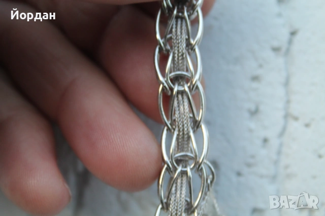 Сребърна гривна , снимка 12 - Гривни - 53636900