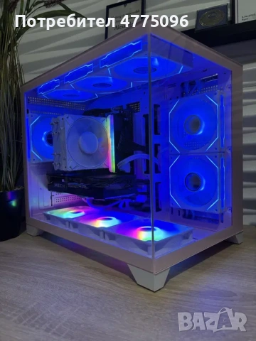 Розов геймърски компютър Ryzen 5600/RX6600/16 Ram/256 ssd/500 hdd/600W, снимка 2 - Геймърски - 53945805