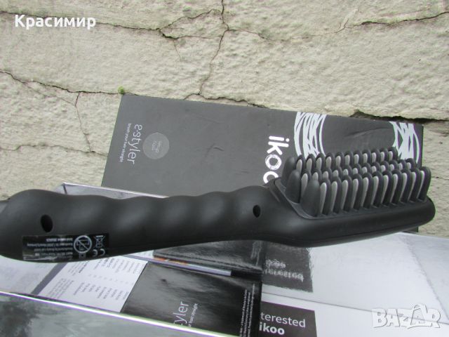 Четка за изправяне на коса ikoo E - Styler - Beluga Black, снимка 2 - Преси за коса - 45608723