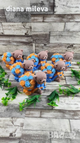 Сладки малки мечета в оранжево и синьо!!, снимка 14 - Декорация за дома - 53639015