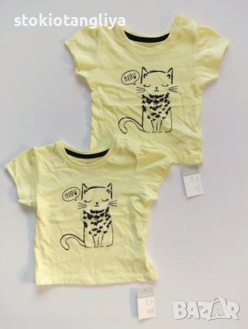 Тениска за бебе, размери 0-3 месеца и 3-6 месеца