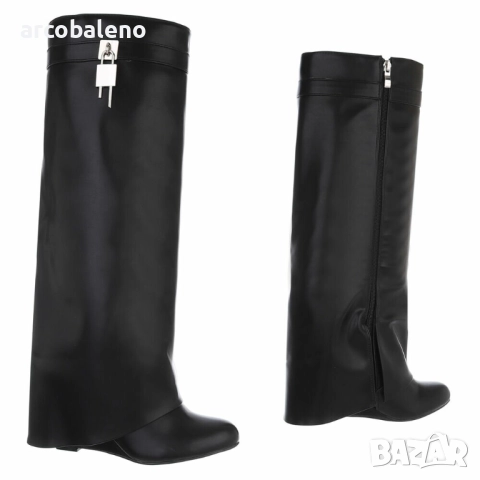 Дамски боти на висок ток, 3цвята , снимка 11 - Дамски боти - 51716484