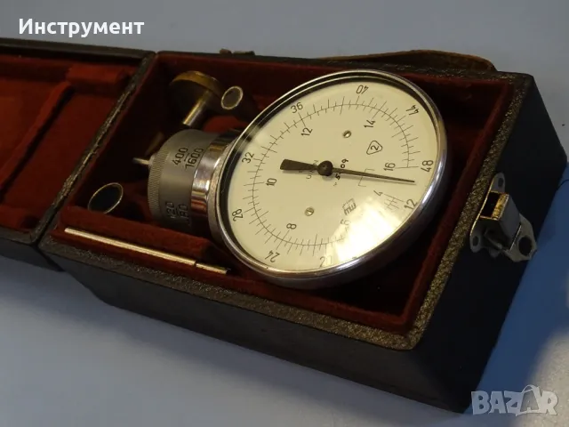 Оборотометър механичен VEB Hand-Tachometer H6 40-48000min-1, снимка 2 - Други инструменти - 49128813