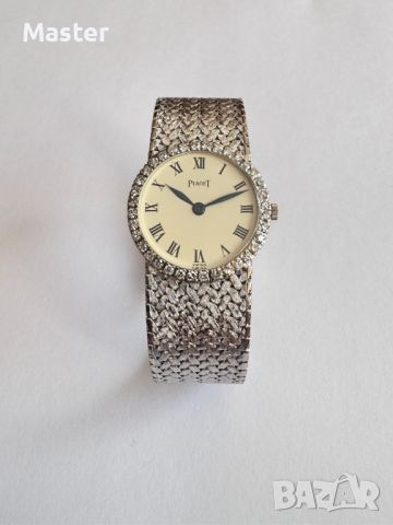 PIAGET 18к бяло злато с диаманти дамски часовник, снимка 6 - Дамски - 45234343