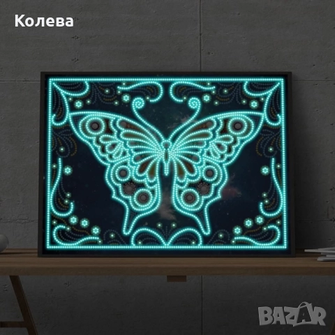 Светещ диамантен гоблен , снимка 2 - Гоблени - 52050964